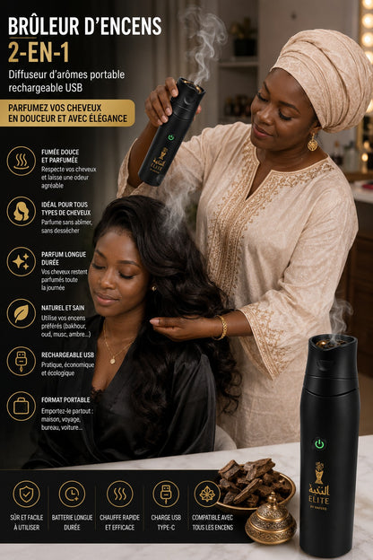 ELITE™ – Brûleur Électrique de Bakhour Rechargeable